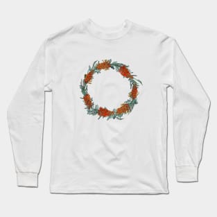 Australian Native Floral Wreath Long Sleeve T-Shirt